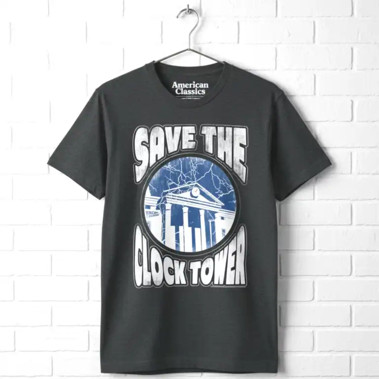 Back to The Future Save the Clock Tower Night Men's T Shirt