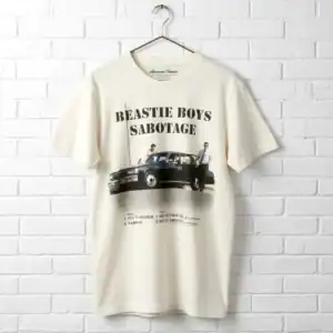 Beastie Boys Sabotage Tracklist Men's T Shirt wall