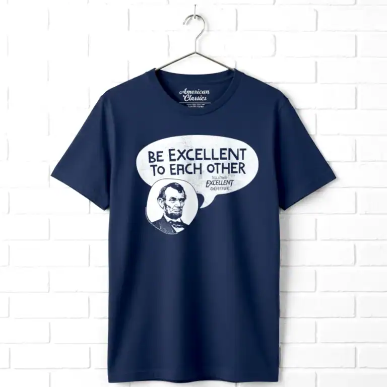 Bill & Ted Lincoln Be Excellent Men's T Shirt