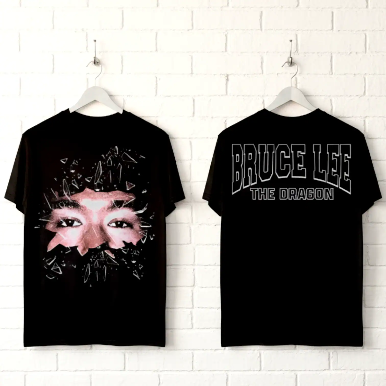 Bruce Lee Looks Smash Glass Men's T Shirt