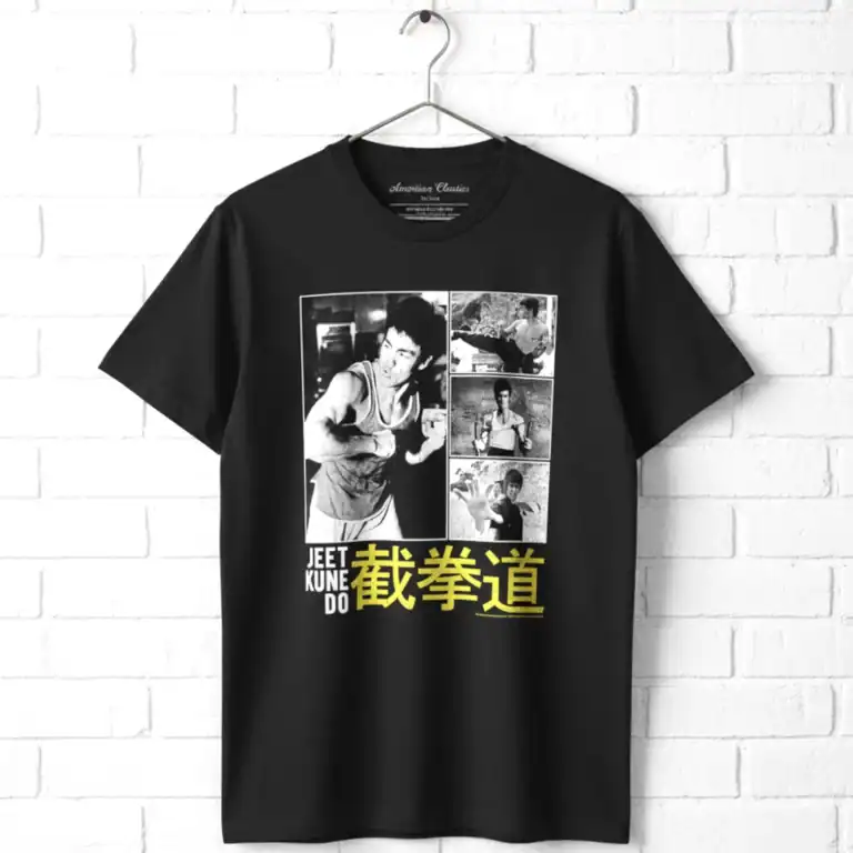 Bruce Lee Chinese Collage Men's T Shirt