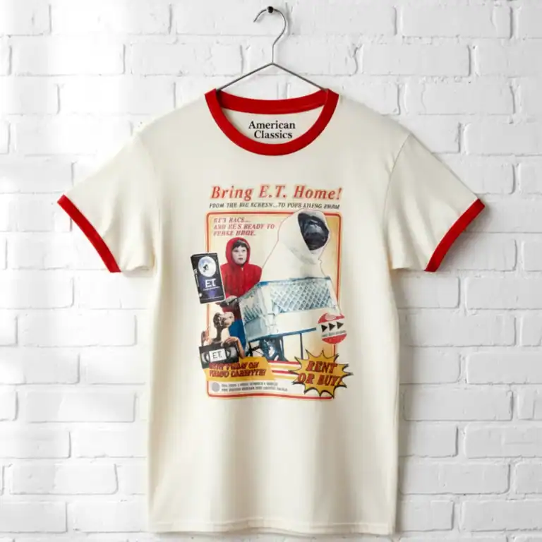 ET VCR Video Poster Ringer T Shirt