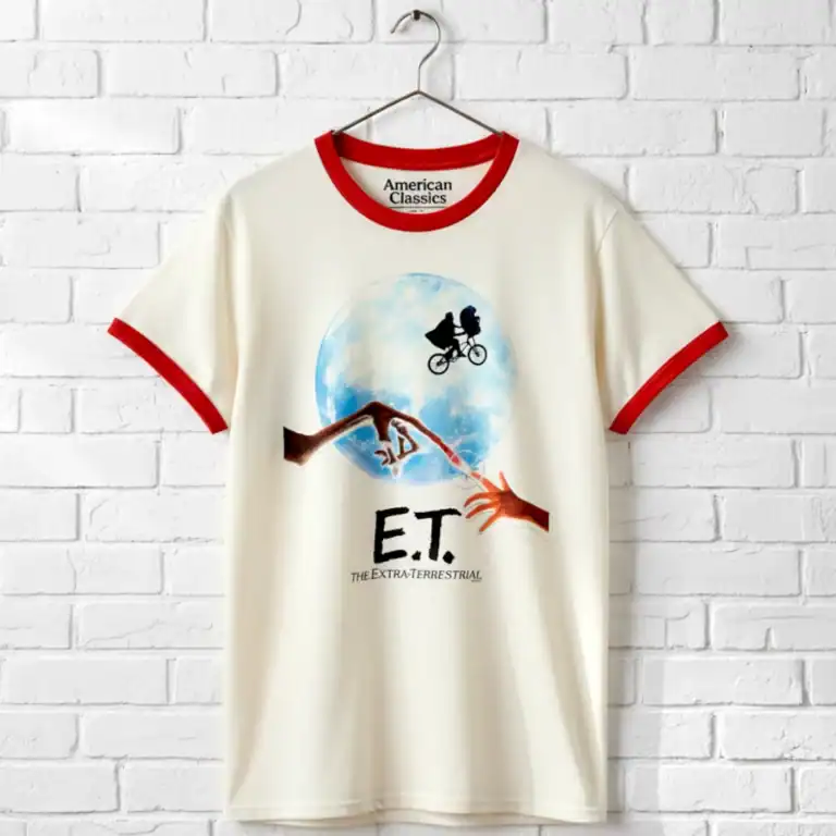 E.T The Extra-Terrestrial Movie Poster Ringer T Shirt