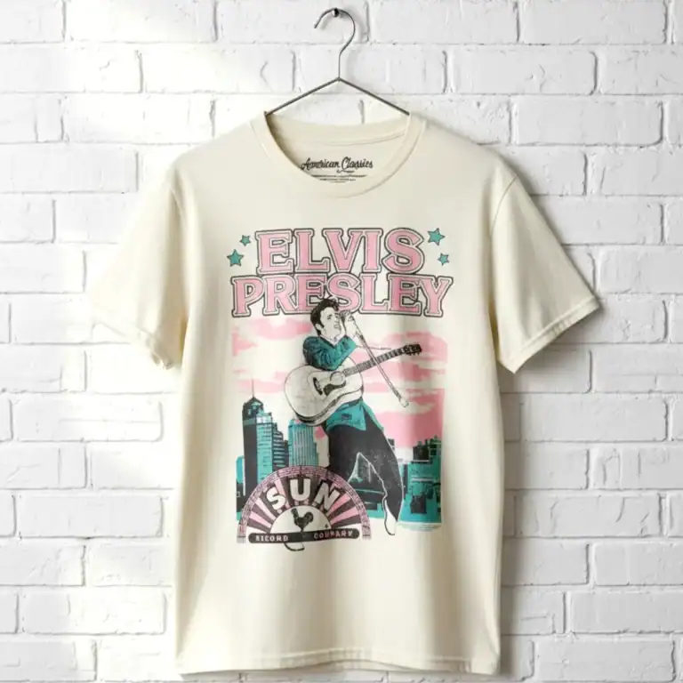 Elvis Presley Pastel Sunset Men's T Shirt
