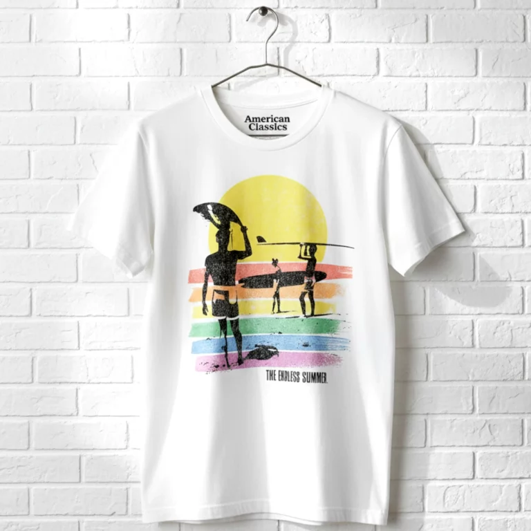 Endless Summer Beach Rainbow Men's T Shirt