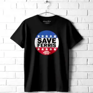 Ferris Bueller SAVE FERRIS Button Men's T Shirt