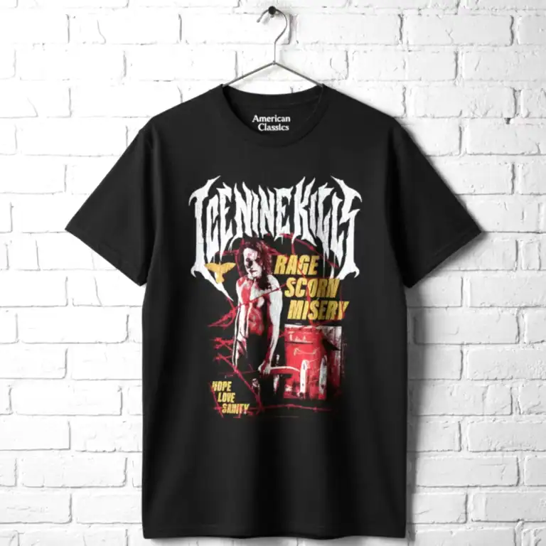 Ice Nine Kills The Crow Rage Scorn Misery Men's T Shirt
