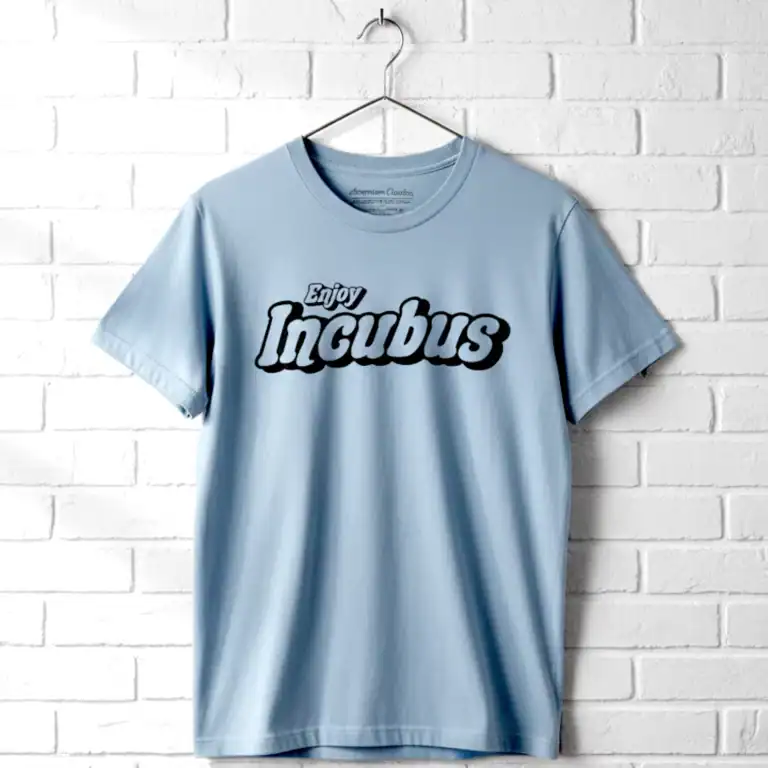 Incubus Logo T Shirt for Men, casual band merchandise.