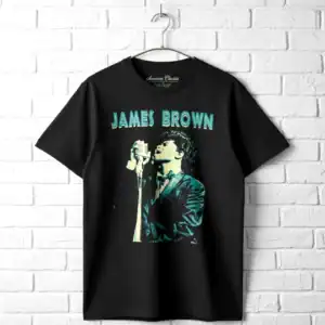 James Brown Rocks The Mic Men's T Shirt