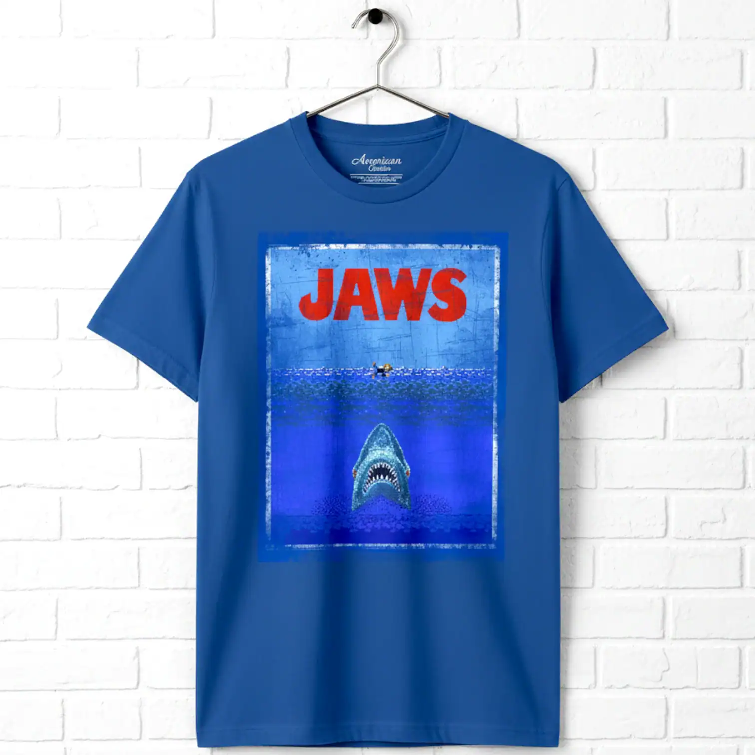 Jaws 8Bit Shark Terror Men's T Shirt