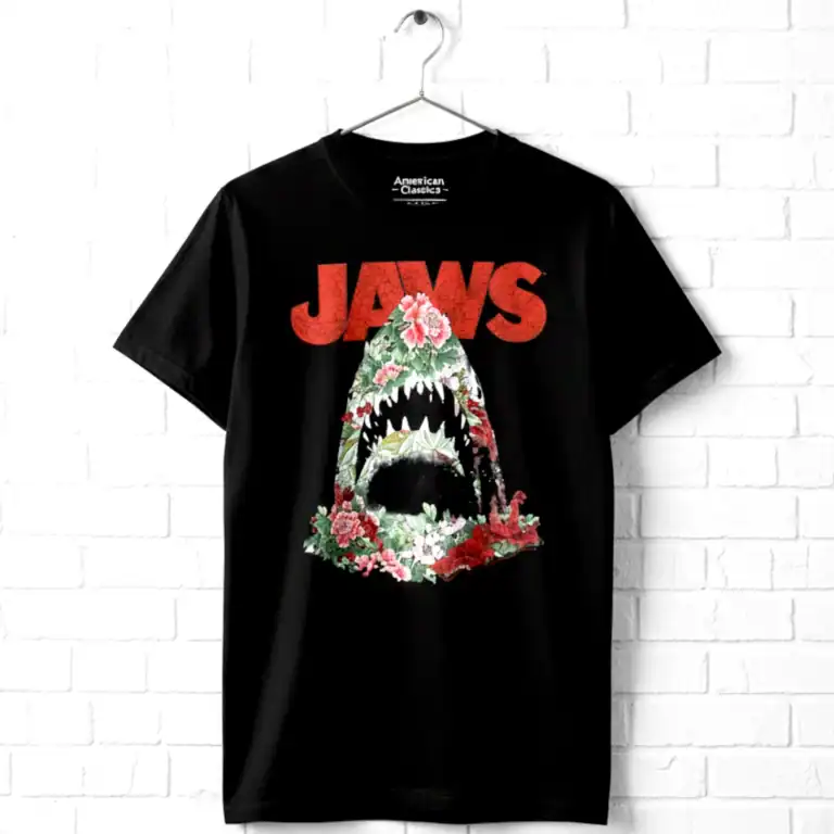Jaws Floral Shark Men's T Shirt