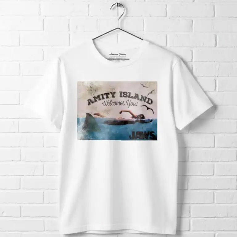 Jaws Amity Island Welcomes You Men's T Shirt