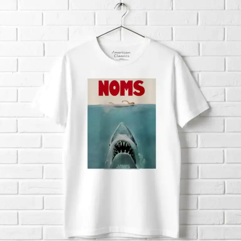 Jaws Shark NOMS Swimmer Men's T Shirt