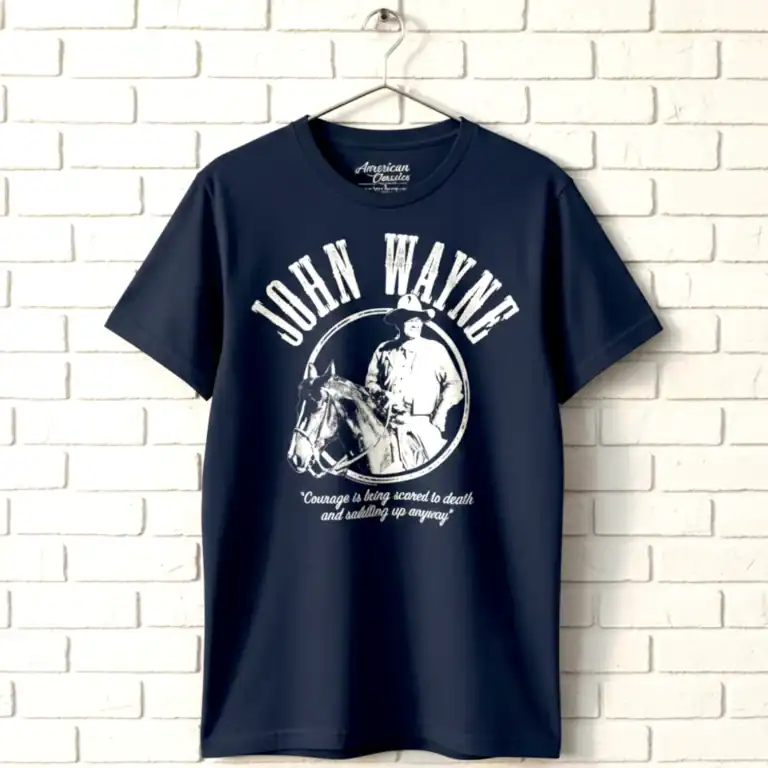 John Wayne Saddling Up Anyway Men's T Shirt
