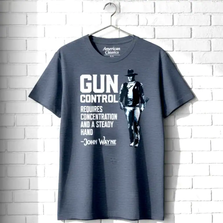 John Wayne Gun Control Men's T Shirt