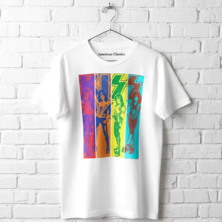 Kiss Color Stripes Men's T Shirt