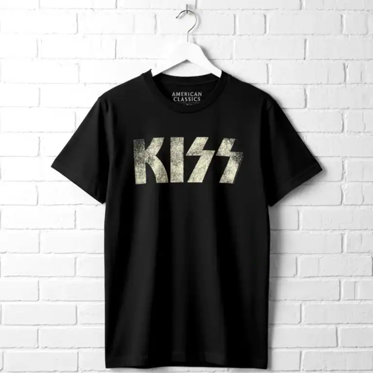 Kiss Faded Vintage Logo Men's T Shirt