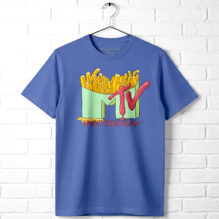 MTV French Fries Logo Men's T Shirt