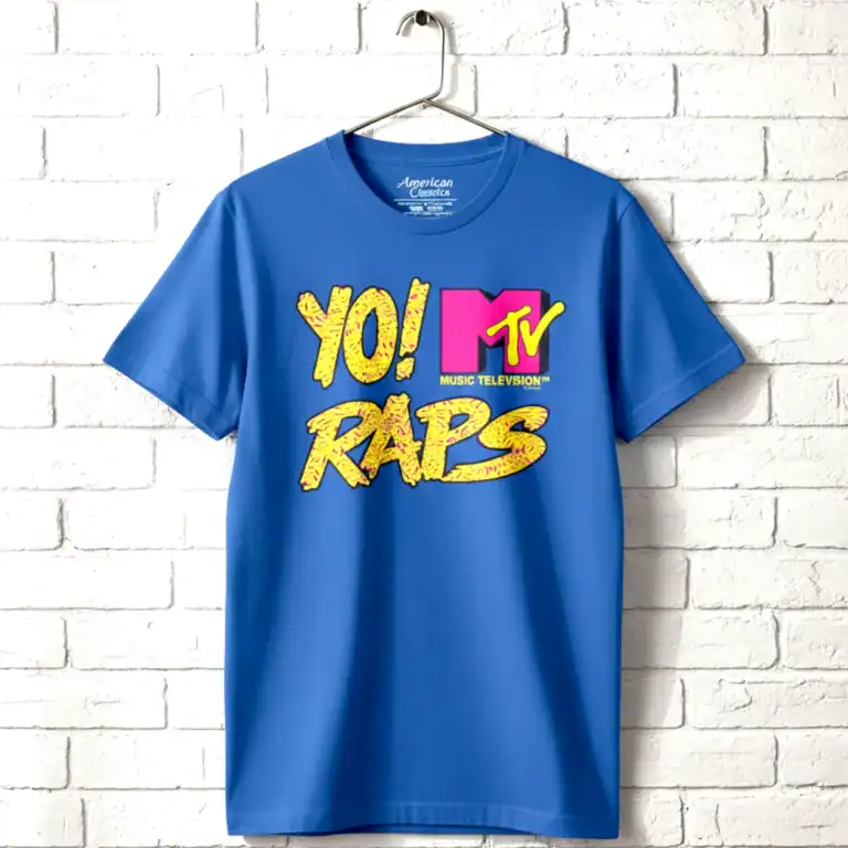 Yo MTV Raps 90's Logo Men's T Shirt