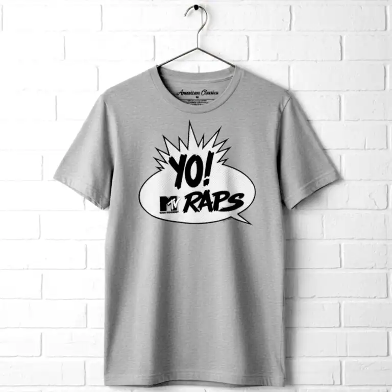 Yo MTV Raps Old School Logo Men's T Shirt