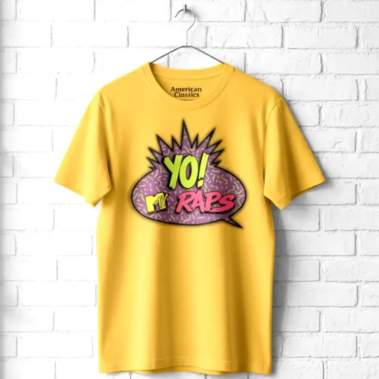 Yo MTV Raps Speech Bubble Logo Men's T Shirt