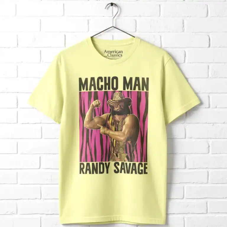 Macho Man Pink Tiger Stripes Men's T Shirt