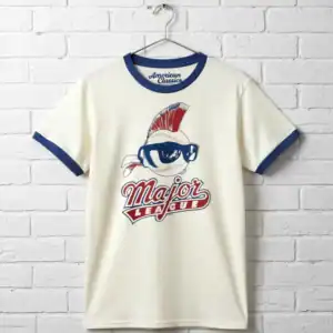 Major League Wild Thing Mohawk Baseball Ringer T Shirt