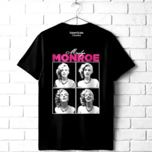 Marilyn Monroe Candid Portrait Men?s Black T Shirt