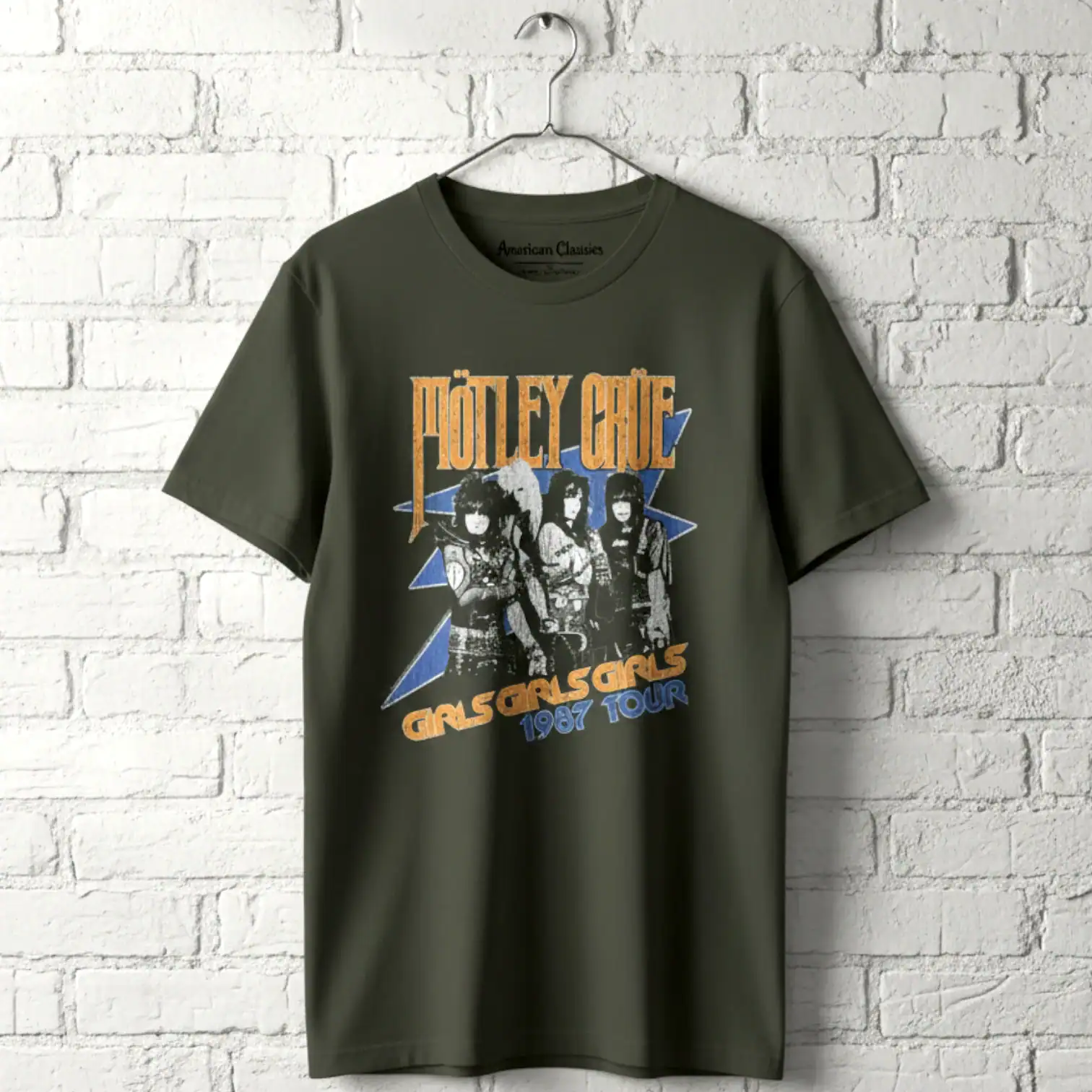 Motley Crue Girls 1987 Tour Men's T Shirt
