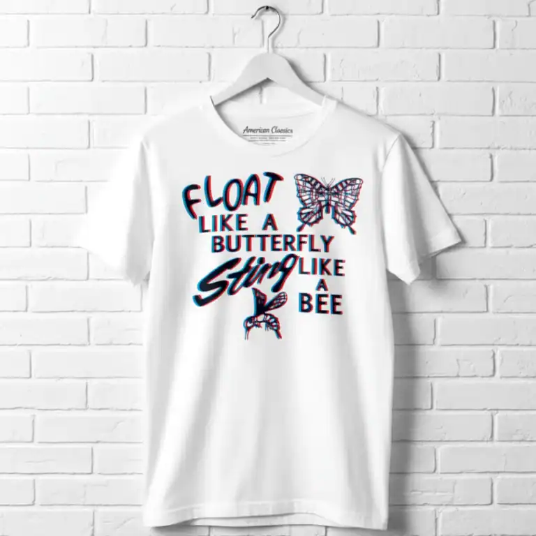 Muhammad Ali Float Like a Butterfly 3D Men's T Shirt