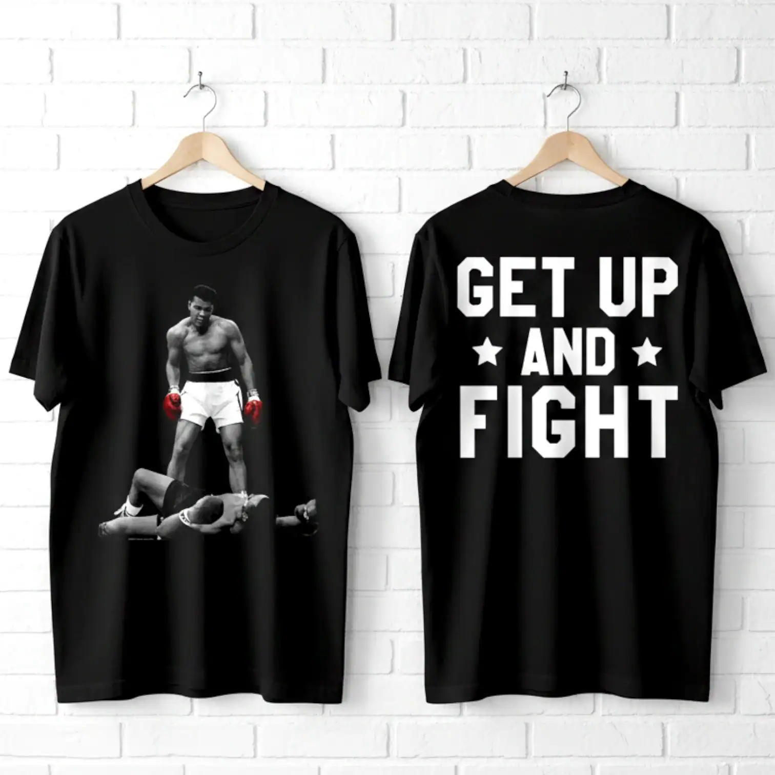 Muhammad Ali Get Up & Fight Liston Men's T Shirt