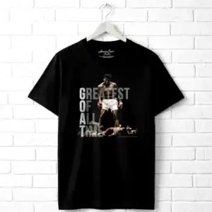 Muhammad Ali Greatest of All Time GOAT Men's Black T Shirt
