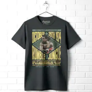 Muhammad Ali Rumble in the Jungle Kinshasa Zaire 1974 Men's T Shirt