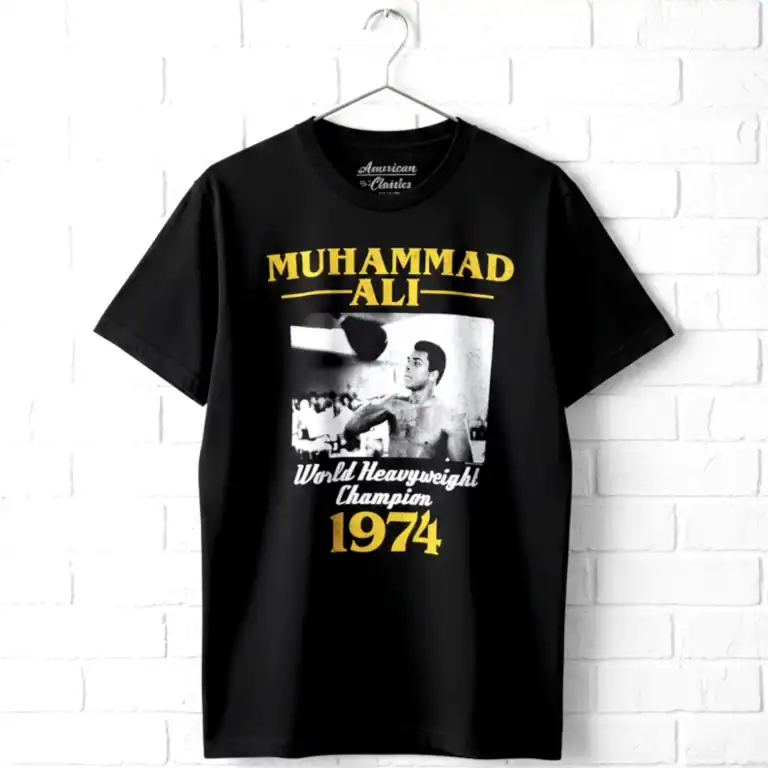 Muhammad Ali World Heavyweight Champion 1974 Mens T Shirt