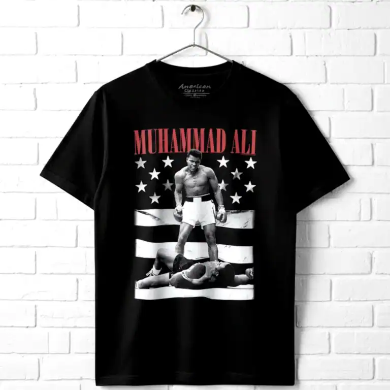 Muhammad BW American Flag Men's T Shirt