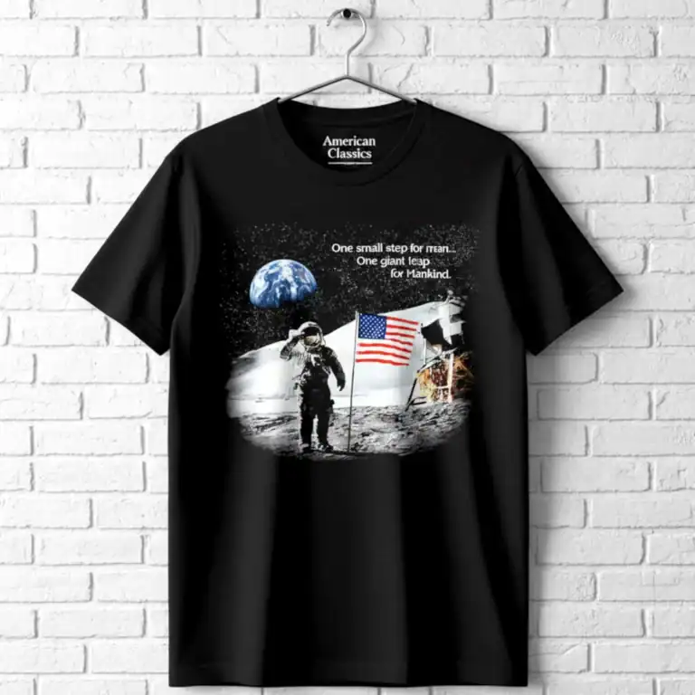 NASA One Small Step For Man Men's T Shirt