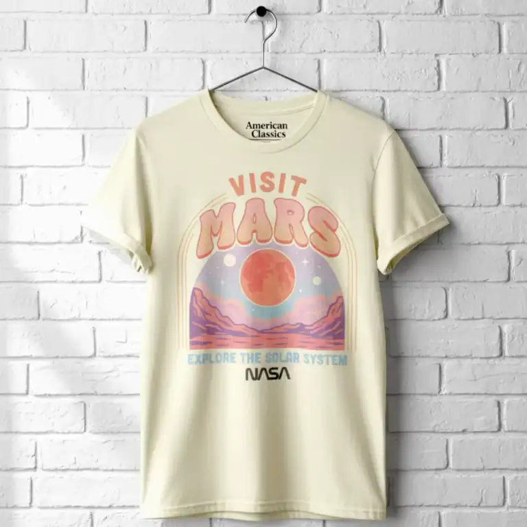NASA Visit Mars Men's T Shirt