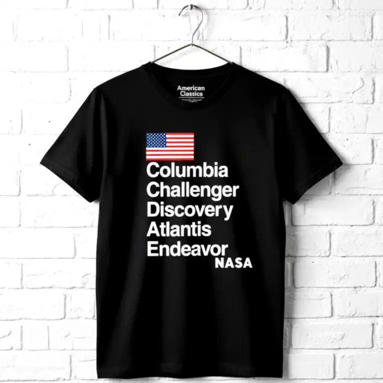 NASA Shuttle Names Men's T Shirt