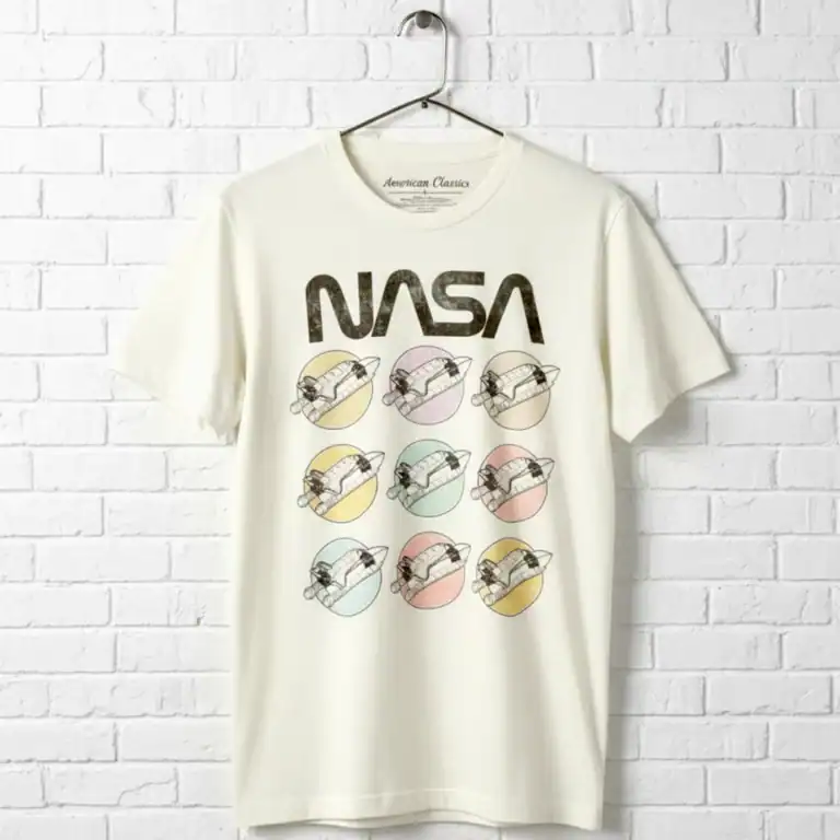 NASA Rainbow of Rockets Men's T Shirt