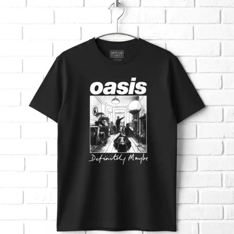Oasis Definitely Maybe BW Art Men's T Shirt