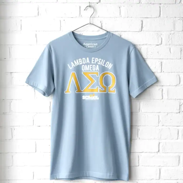 Old School Lambda Epsilon Omega Fraternity Men's T Shirt