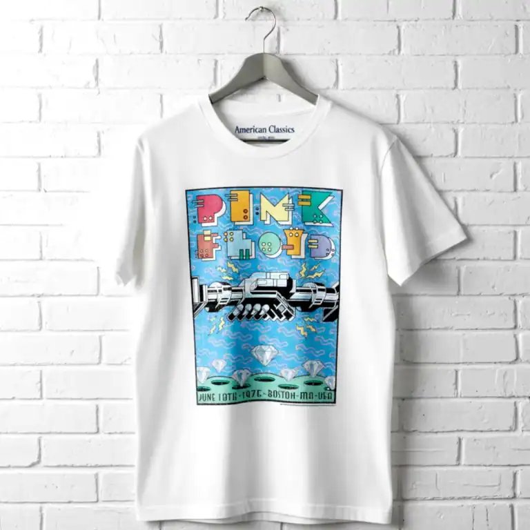 Pink Floyd WYWH Diamonds Boston 75 Men's T Shirt