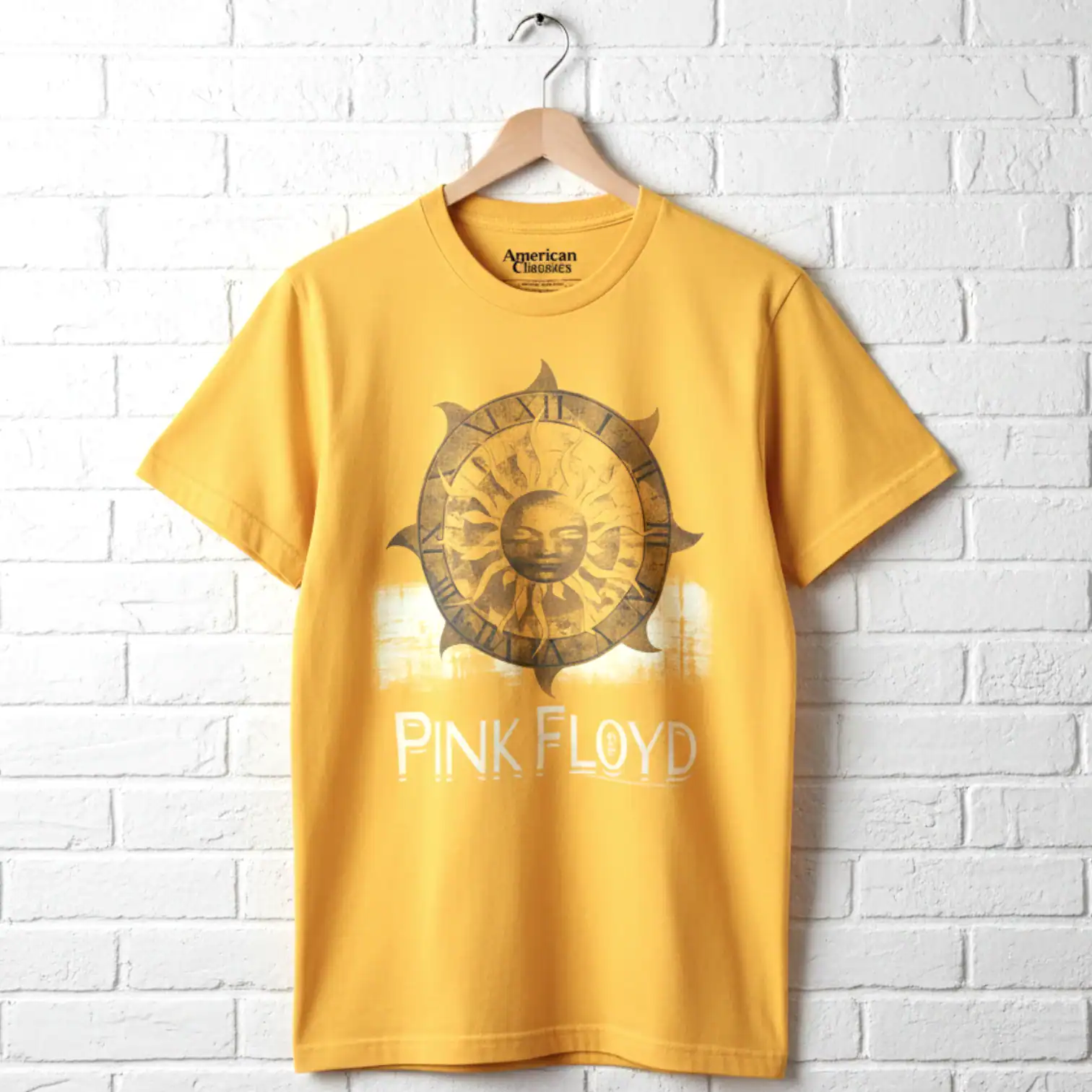Pink Floyd Sun Clock Men's T Shirt