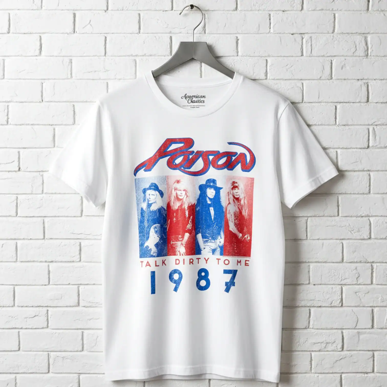 Poison Talk Dirty Tour 1987 Men's T Shirt