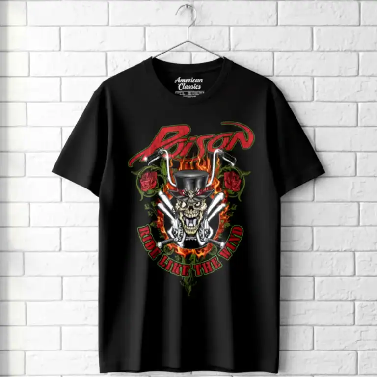 Poison Ride Like The Wind Men's T Shirt