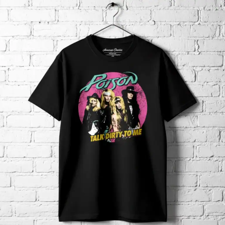 Poison Talk Dirty To Me Circle Men's T Shirt