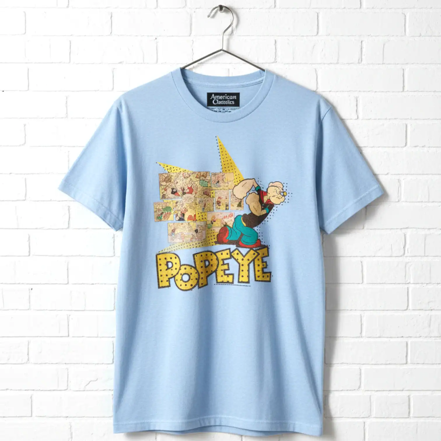 Popeye Comic Explosion Men's T Shirt