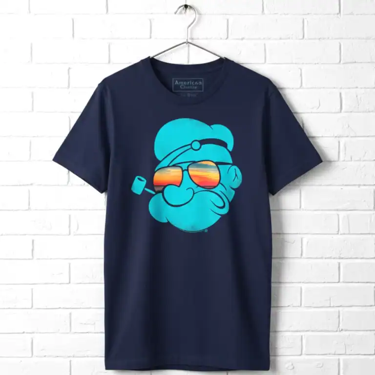 Popeye Sunset Aviator Sunglasses Men's T Shirt