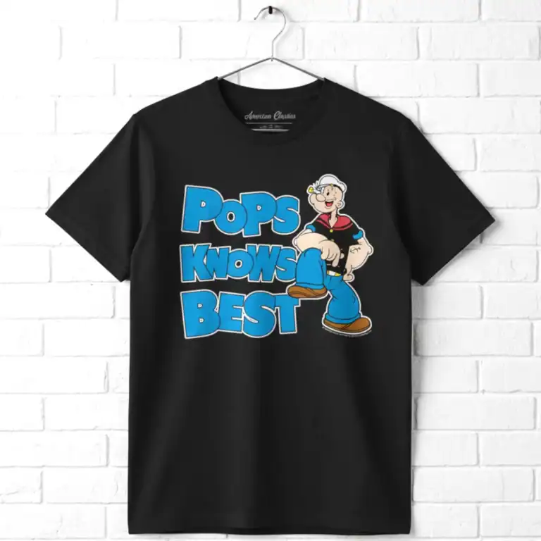 Popeye Pops Knows Best Men's T Shirt