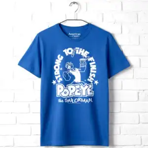 Popeye The Sailorman Strong to the Finish Men's T Shirt